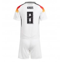 Maglia Calcio Germania Toni Kroos #8 Prima Divisa Bambino Europei 2024 Manica Corta (+ pantaloncini)